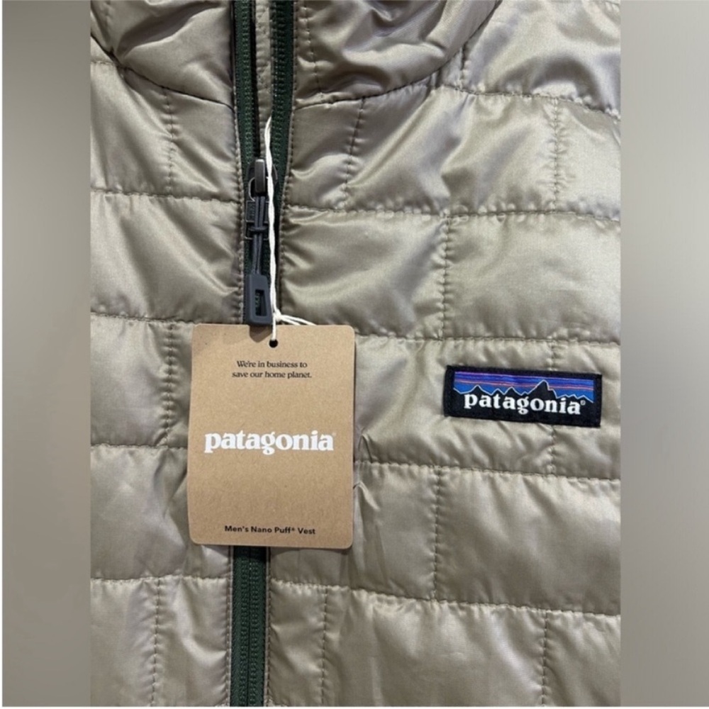 Patagonia Men’s Small Nano Puff Insulated Vest Seabird Grey Puffer NWT Puffy - Picture 5 of 7